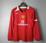 MAILLOT RETRO MANCHESTER UNITED DOMICILE 2005/2006 VERSION MANCHES LONGUES